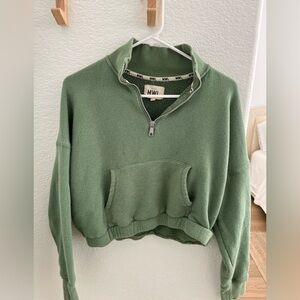 Madewell Medium green terry sweatshirt